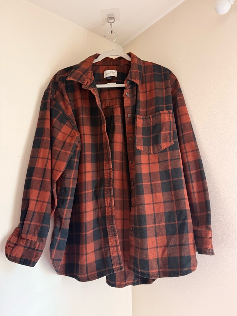 Universal Thread Oversized Brown and Black Plaid Shirt Jacket